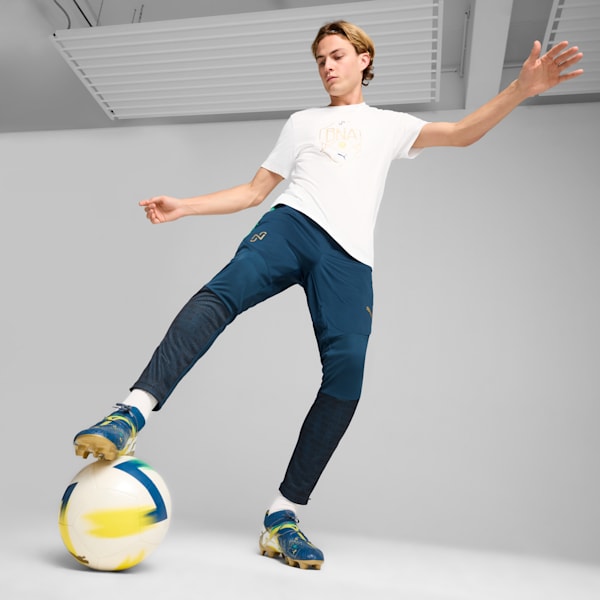 PUMA x NEYMAR JR "BNA" Men's Logo Tee, PUMA White-Sand Dune, extralarge